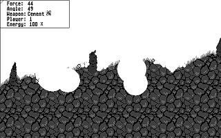 Pommitus atari screenshot